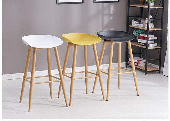 Quán rượu tự nhiên Chiều cao Ghế đẩu Thanh Hình bóng đơn giản với chân gỗ