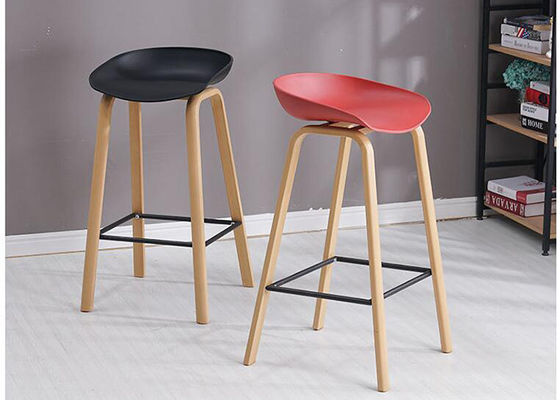 Chiều cao cố định quầy bar Beech, Ghế quầy bar bằng da tổng hợp PU Chiều cao quầy bar