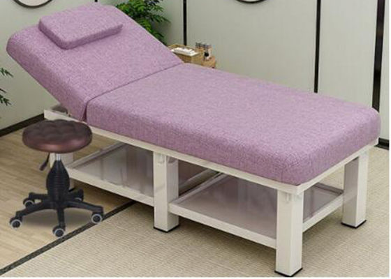 Ghế làm đẹp di động bằng gỗ mát-xa, Giường làm đẹp bằng da tổng hợp cao 60cm