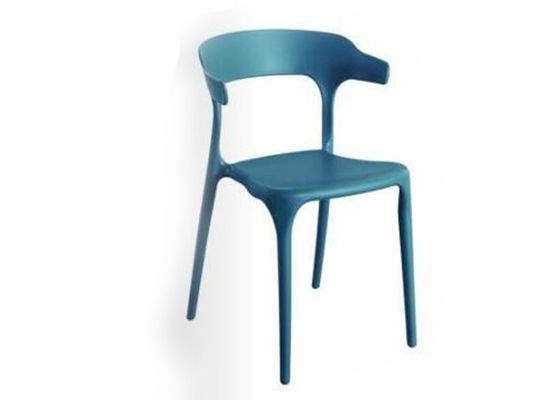 Ghế ăn ngoài trời bằng nhựa hiện đại có thể xếp chồng lên nhau màu xanh cổ điển