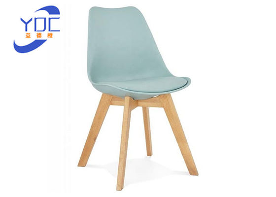 Ghế phòng ăn bọc da lộn hiện đại bằng gỗ thấp lưng hiện đại